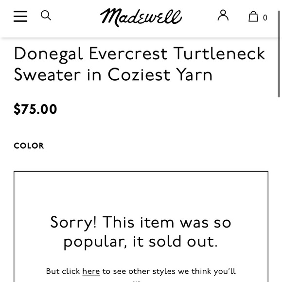 NWT Madewell Cozy Evercrest Turtleneck in Forest Green - Picture 6 of 6